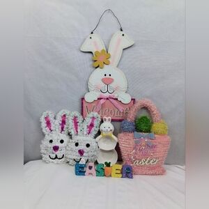 Easter Bunny Holiday Home Decor Set